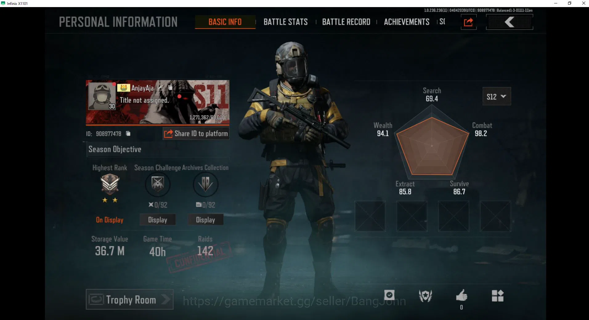 Arena Breakout Others MOBILE| LV 30, SV 35M, CV 21 M, CN on, Many skin W image 1