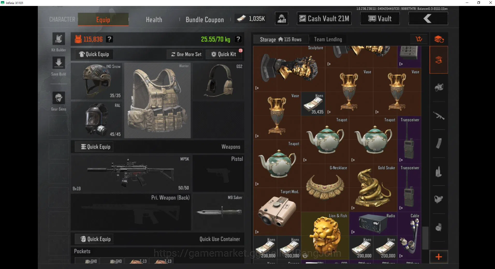 Arena Breakout Accounts Others MOBILE| LV 30, SV 35M, CV 21 M, CN on, Many skin WP, Many Rare item. more detail CHeck SS 3
