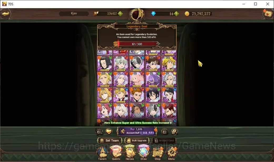 The Seven Deadly Sins: Grand Cross Accounts Global|1 LR Selector|1,1M CC|10 LS||2 LR+5 UR|Eliz image 4