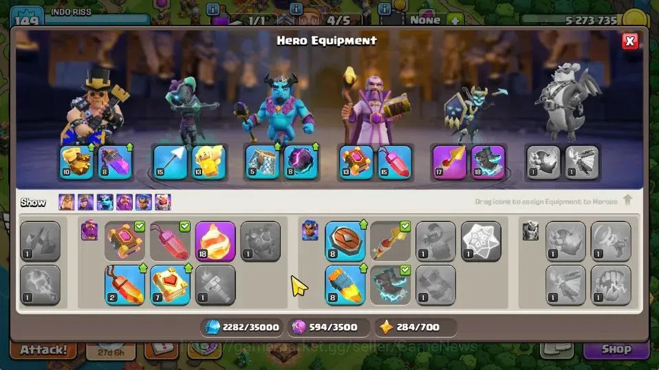 Clash of Clans Accounts TH 14-BH 9|LV 149|HH 8|BK 68,AQ 67,GW 46,MP 40,RC  image 10