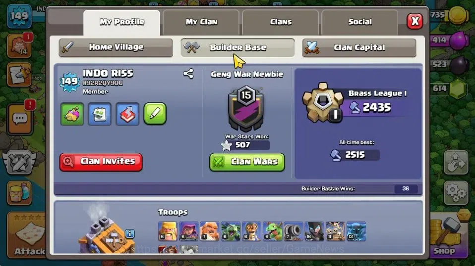 Clash of Clans Accounts TH 14-BH 9|LV 149|HH 8|BK 68,AQ 67,GW 46,MP 40,RC  image 4