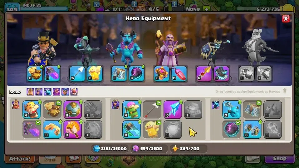 Clash of Clans Accounts TH 14-BH 9|LV 149|HH 8|BK 68,AQ 67,GW 46,MP 40,RC  image 9