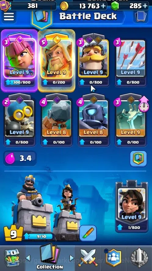 Clash Royale Accounts Lv 381|Trophy 2878|KTL 9|Card 49/121|1 Hero 2 EVO image 7