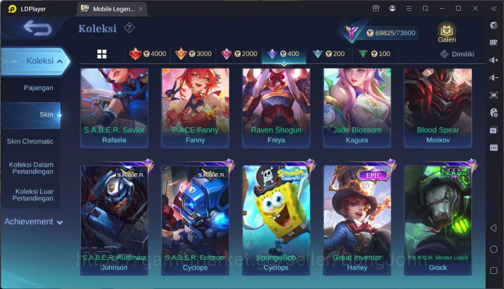 Mobile Legends: Bang Bang Accounts (Hero104|Skin232|KPThamuz,TfRoger,KoFKarina,Sanrio image 14