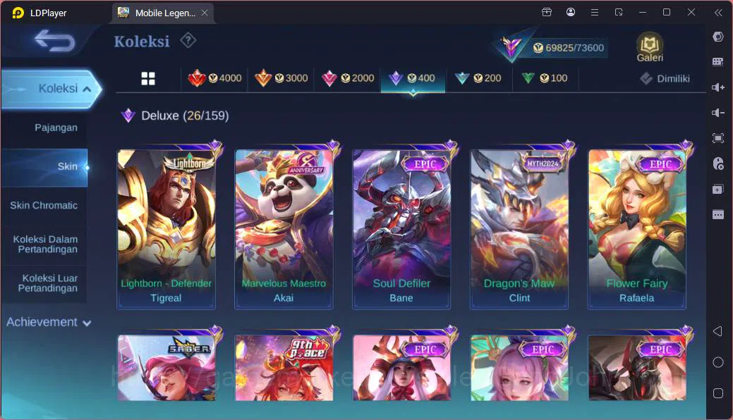 Mobile Legends: Bang Bang Accounts (Hero104|Skin232|KPThamuz,TfRoger,KoFKarina,Sanrio image 15
