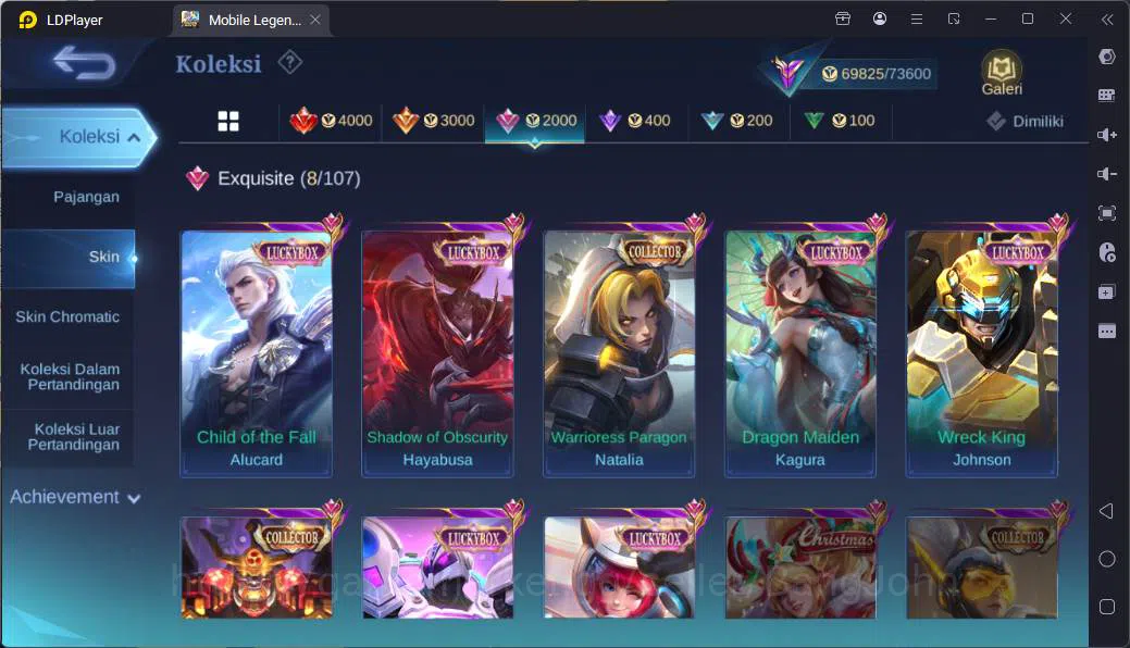 Mobile Legends: Bang Bang Accounts (Hero104|Skin232|KPThamuz,TfRoger,KoFKarina,Sanrio image 17