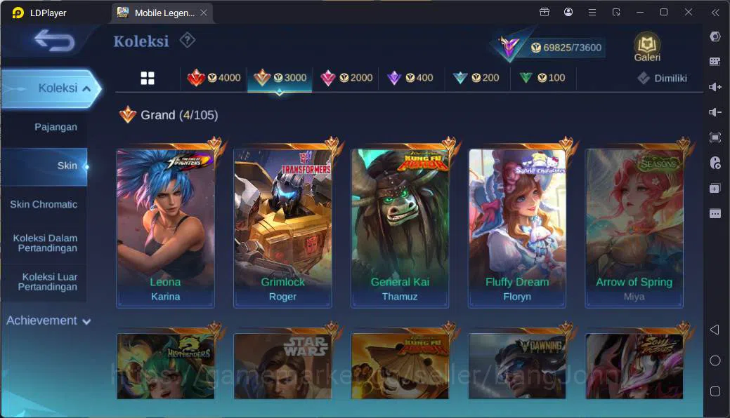 Mobile Legends: Bang Bang Accounts (Hero104|Skin232|KPThamuz,TfRoger,KoFKarina,Sanrio image 19