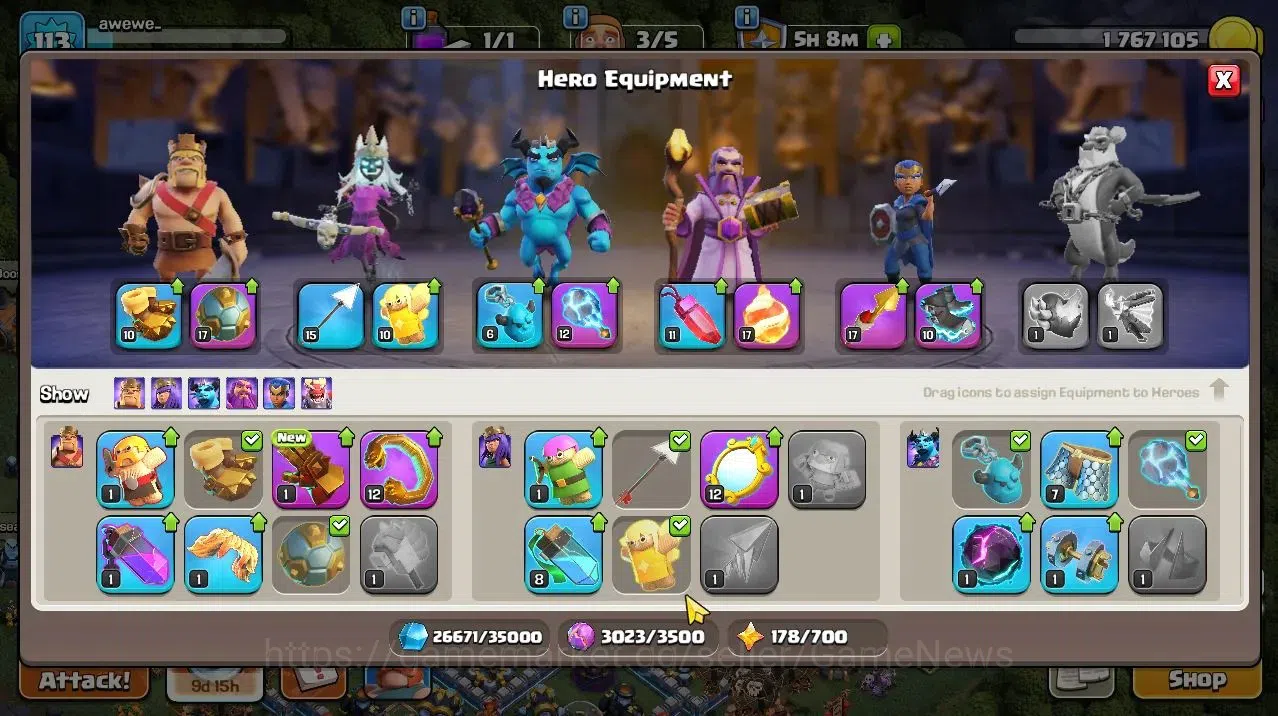 Clash of Clans Accounts TH 13-BH 7|LV 113|HH 7|BK 58,AQ 58,GW 47,MP 36,RC image 12