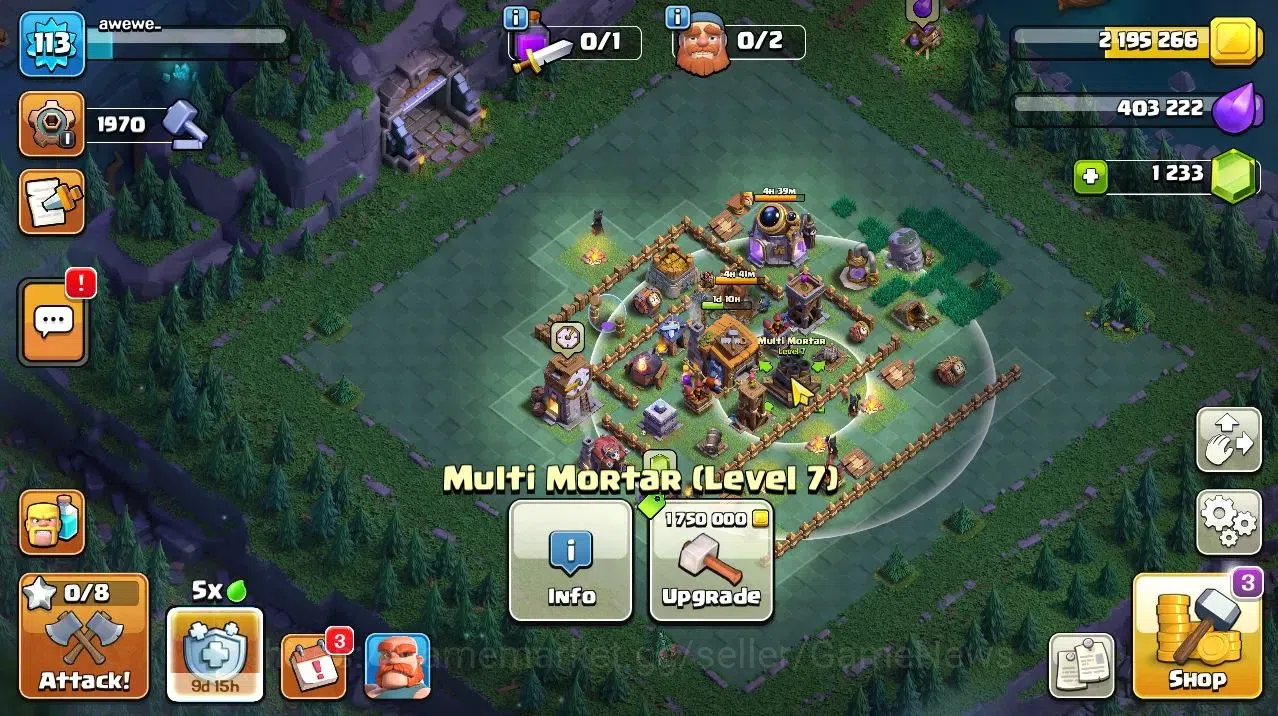 Clash of Clans Accounts TH 13-BH 7|LV 113|HH 7|BK 58,AQ 58,GW 47,MP 36,RC image 7
