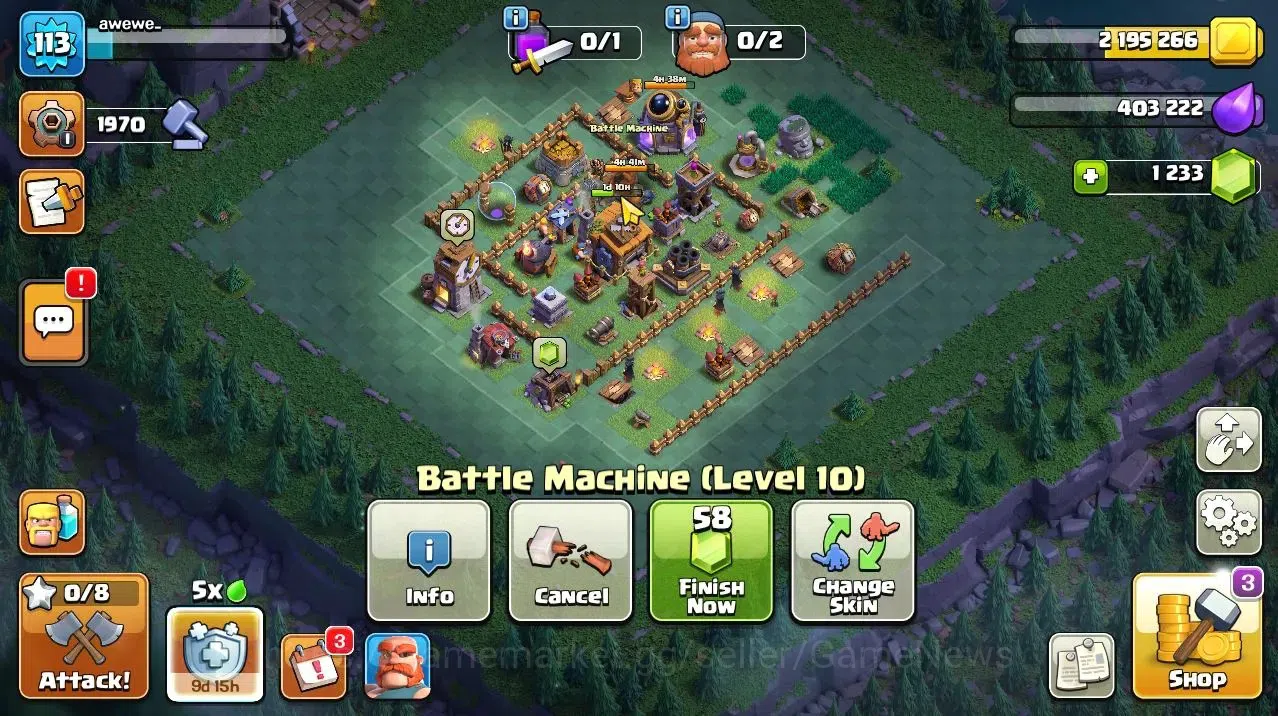 Clash of Clans Accounts TH 13-BH 7|LV 113|HH 7|BK 58,AQ 58,GW 47,MP 36,RC image 8