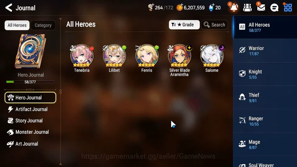 Epic Seven Accounts GLOBAL Unverif|New Era|2 ML(Salome,Silver Blade Ar image 13