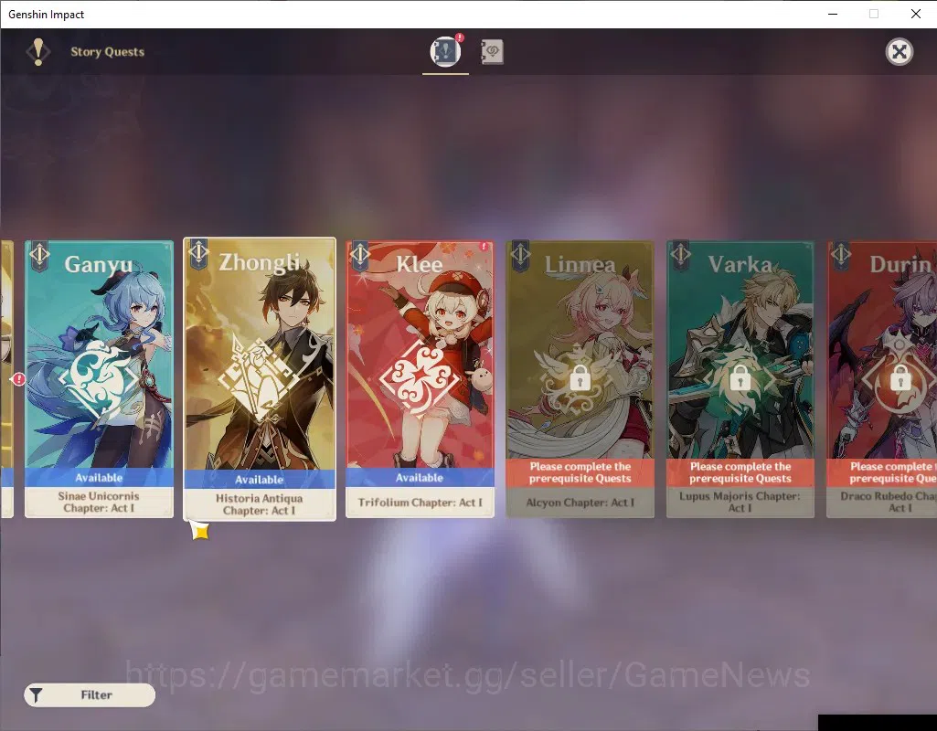 Genshin Impact Accounts ASIA|AR 53|3673 Primogem|4 Limited + 1 (*5Weapon)| image 18
