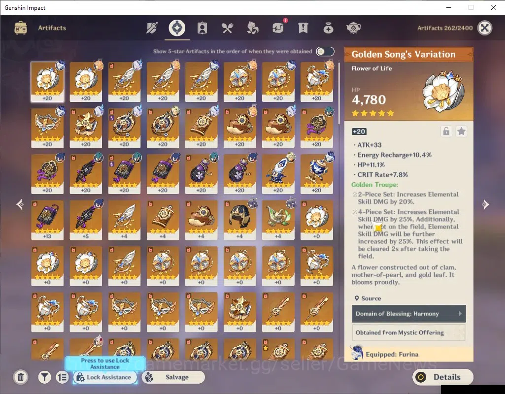 Genshin Impact Accounts ASIA|AR 53|3673 Primogem|4 Limited + 1 (*5Weapon)| image 5