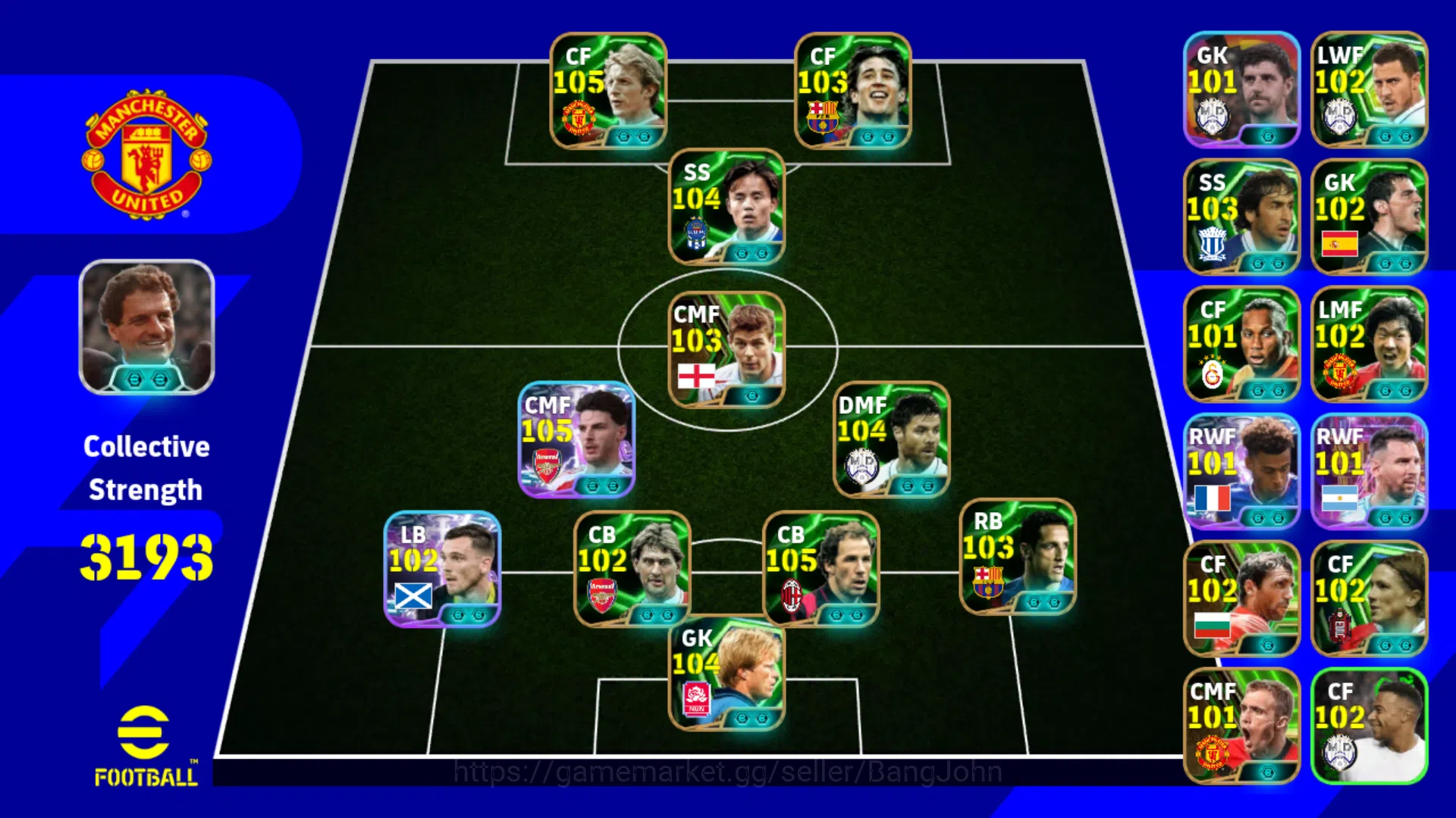 eFootball Accounts Power 3193 | Denis law Epic db | Kubo Epic db | Ri image 1