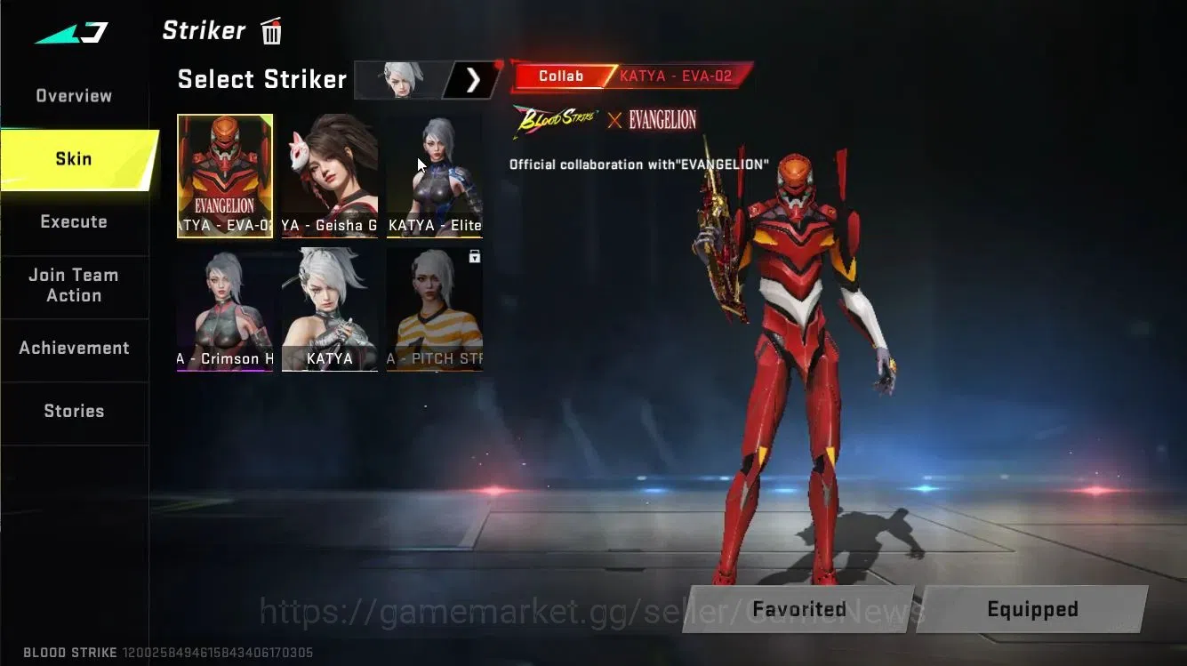 Blood Strike Accounts ASIA|Collab EVA[KATYA-EVA02,P90]+TokRev[JACK-Takem image 4