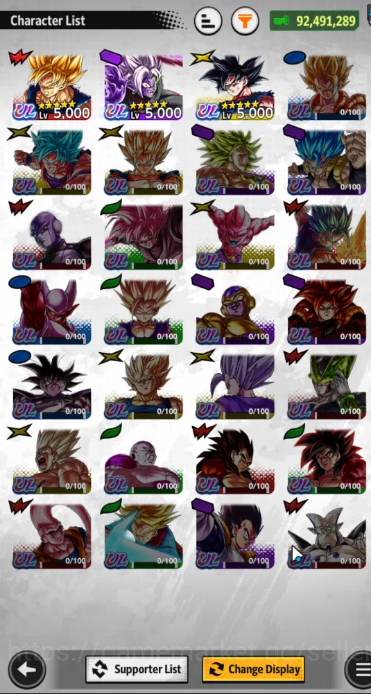 Dragon Ball Legends Accounts 92,4M Total Power|LV 148|1LR 3UL+7LL|SS Rose Ultra image 4