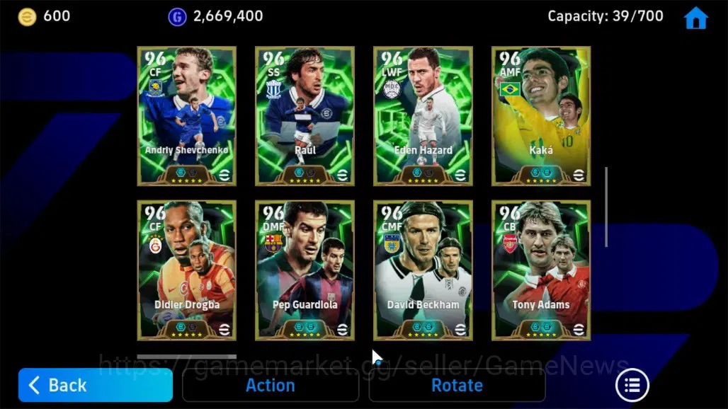 eFootball Accounts Android|Epic F.Cannavaro,S.Gerrard,C.Vieri,David V image 10