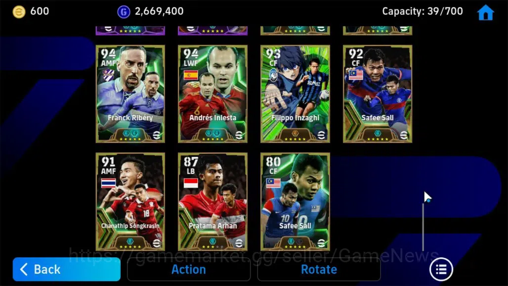 eFootball Accounts Android|Epic F.Cannavaro,S.Gerrard,C.Vieri,David V image 12