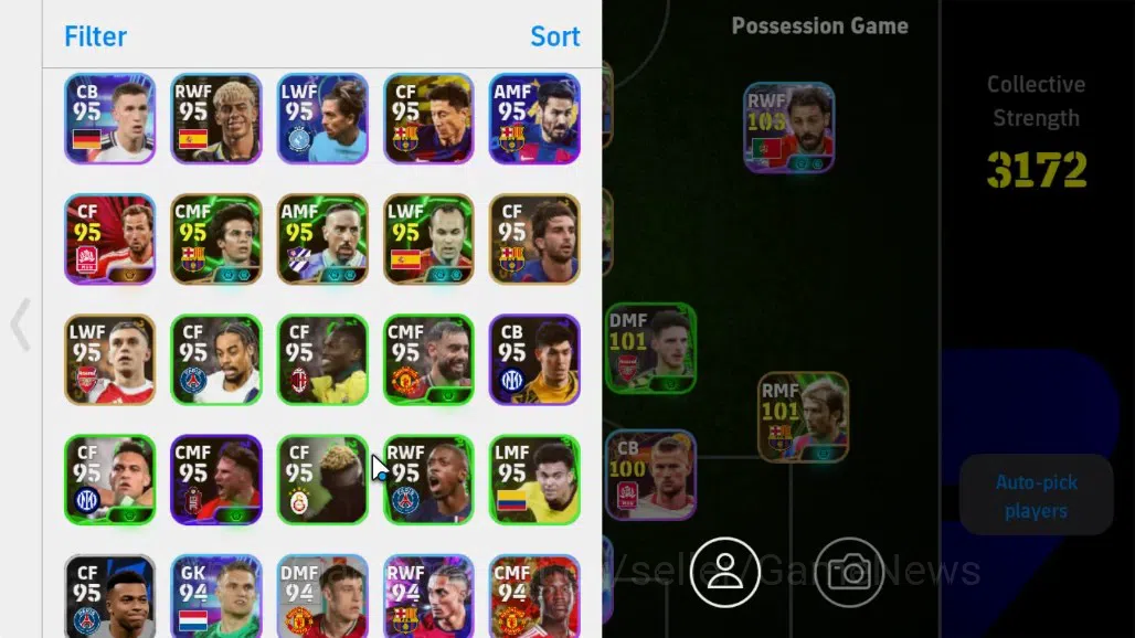 eFootball Accounts Android|Epic F.Cannavaro,S.Gerrard,C.Vieri,David V image 3
