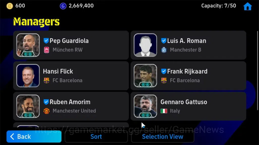 eFootball Accounts Android|Epic F.Cannavaro,S.Gerrard,C.Vieri,David V image 4