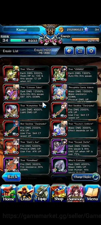 Grand Summoners Accounts Global|Rank 34|17 Ascend+1 TW|Fen+TW,Saitama,S Miy image 10