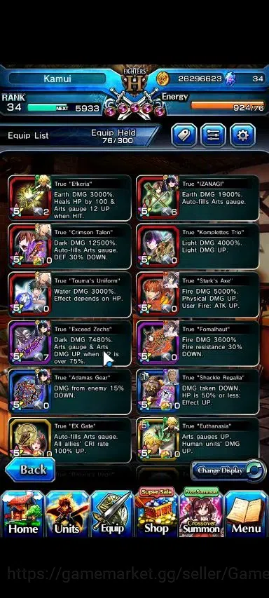 Grand Summoners Accounts Global|Rank 34|17 Ascend+1 TW|Fen+TW,Saitama,S Miy image 5