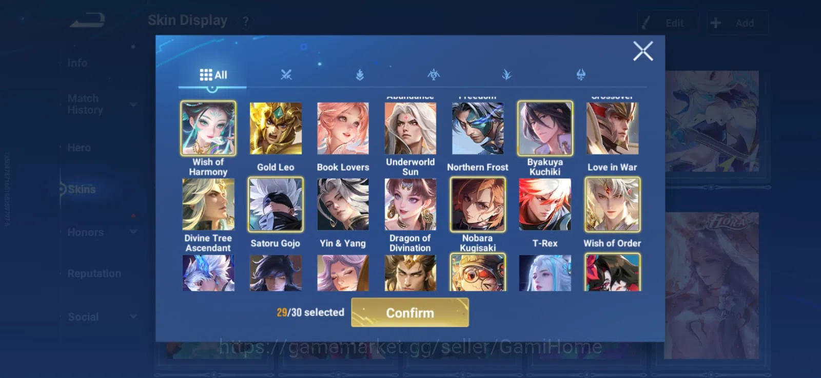 Honor of Kings Accounts Vip 9 / 313 Skin ➤ 8 Flawless: KAIZER + YAO + LI B image 5