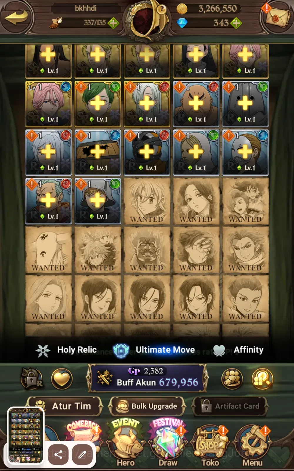The Seven Deadly Sins: Grand Cross Accounts ASIA | 679K CC| Merlin Esca. Salos, ODK, Sabunak| image 10