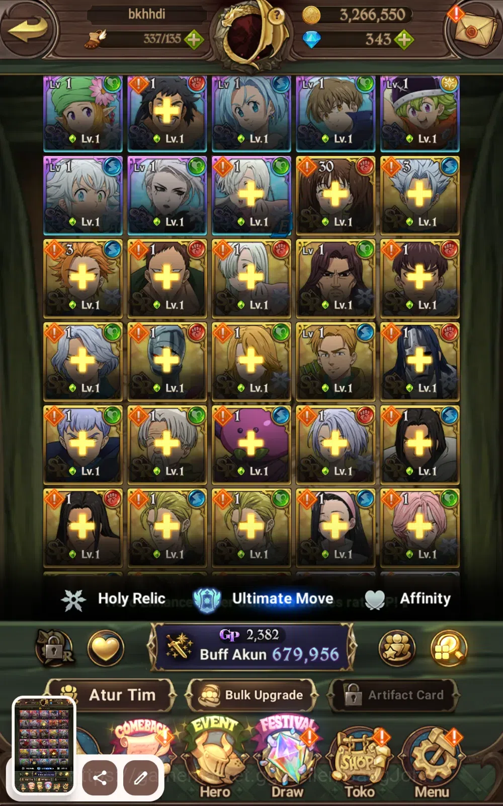 The Seven Deadly Sins: Grand Cross Accounts ASIA | 679K CC| Merlin Esca. Salos, ODK, Sabunak| image 9