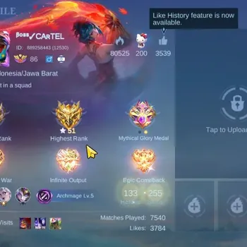 Mobile Legends: Bang Bang Accounts Collector Hero 133|Skin 255|Renowned|Mythic 51 Highest Rank|Collector Natalia|Epic|CHEK