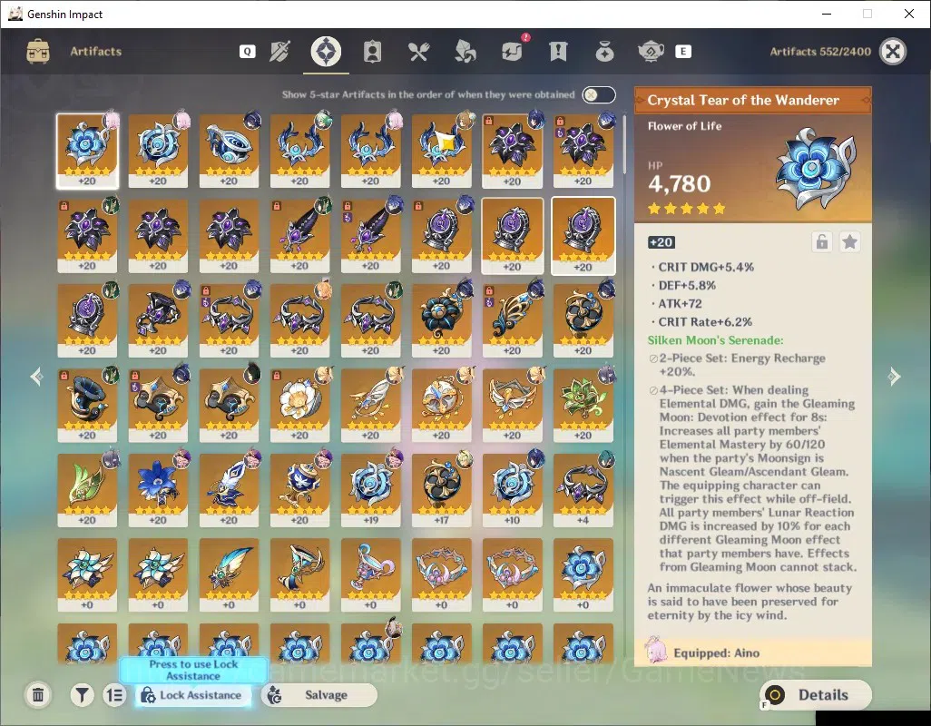 Genshin Impact Accounts Asia|AR 55|5 Limited + 1 (*5 Weapon)|Nefer,Lauma,F image 4