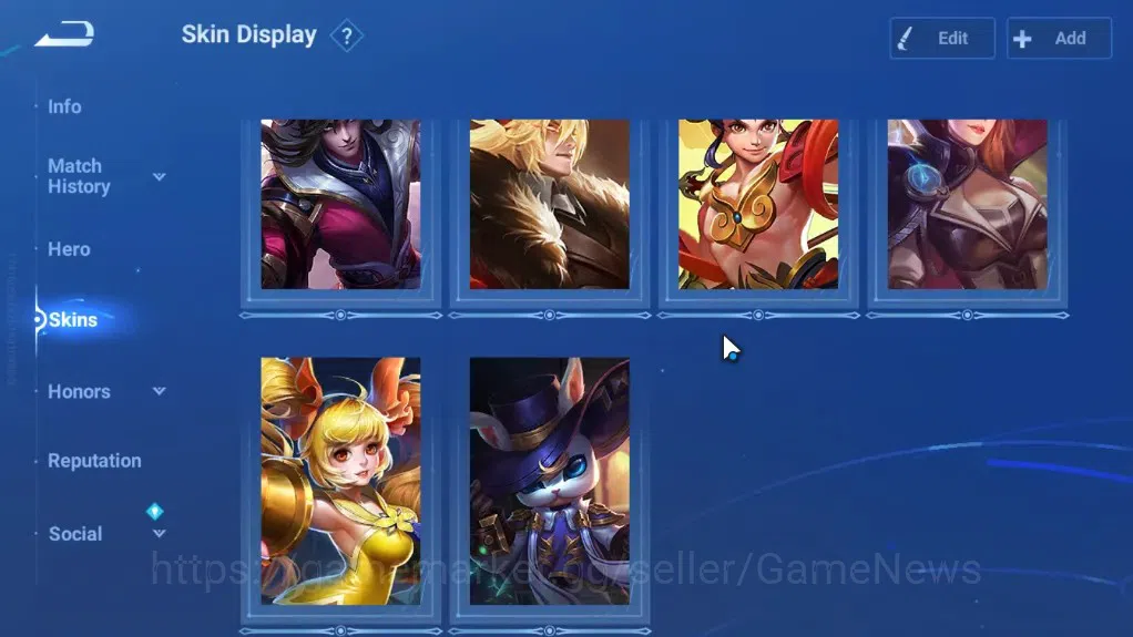 Honor of Kings Accounts Rare Skin Hero 50 Skin 26|1 Legend (Fearless Spear),1Attack On Titane,5 Epic,1 Skin Event 6