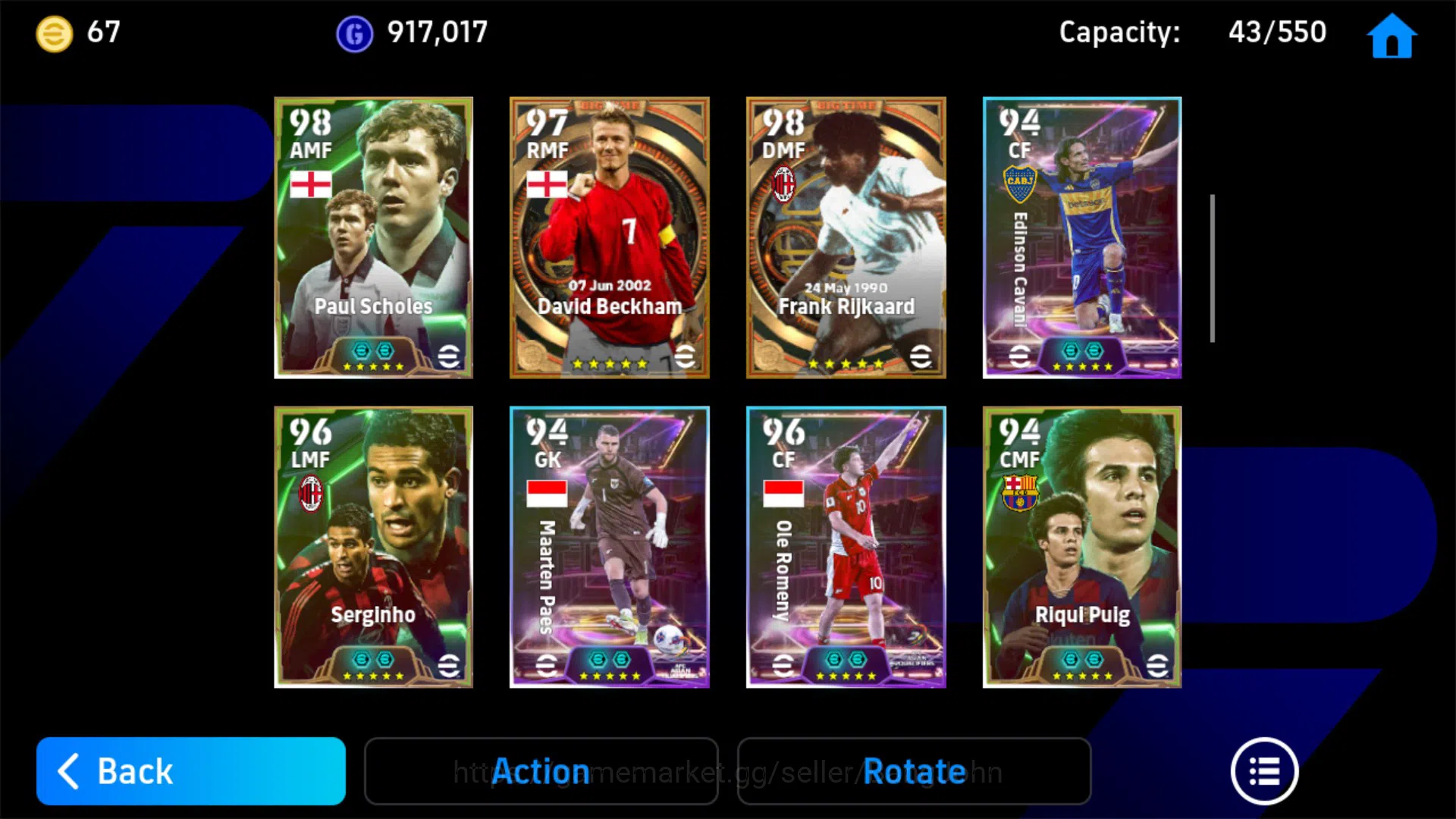 eFootball Accounts Android Power 3177 | Raul Epic | David Beckham | D image 4