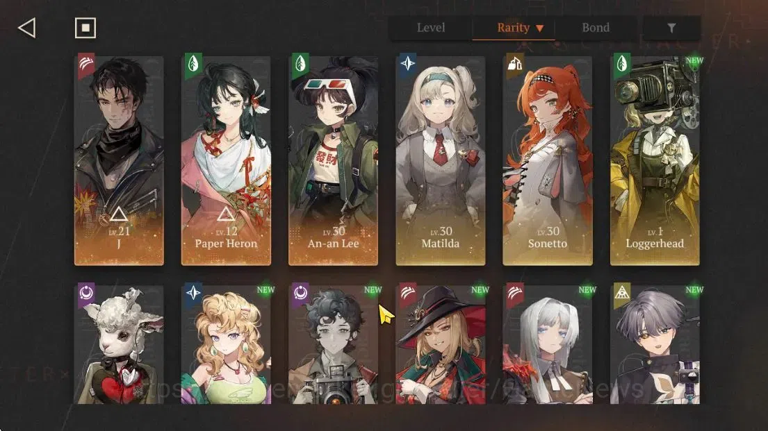 Reverse: 1999 Accounts Starter GLOBAL|Lv7|Starter|3(*6Crew)(1Limited)|PaperHeron,J,An-an Lee|Bluepoch|TakeMail|(RVS1503) 3