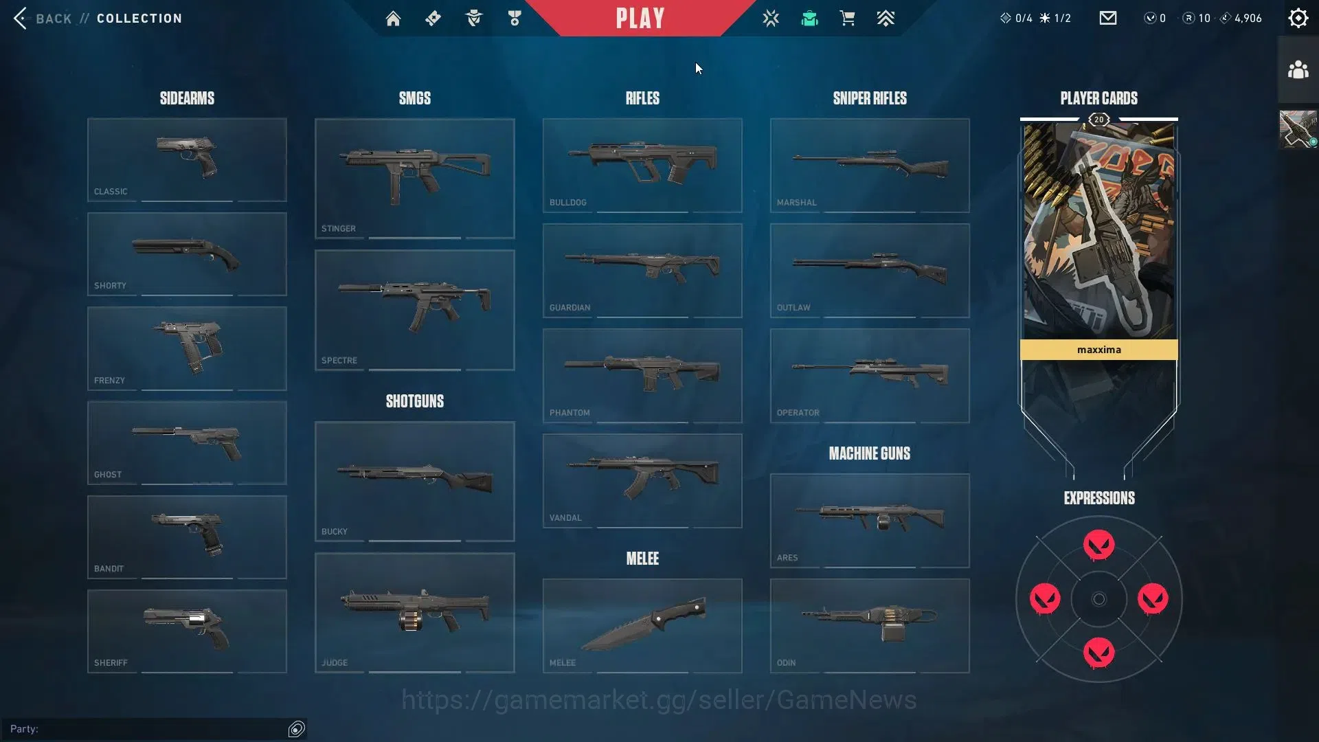 Valorant Accounts AP Server |Lvl 20| Ready Ranked | 5 Agents + 1x Free Agent (Unclaimed) | 4,906 Kingdom Credit | Check SS 1