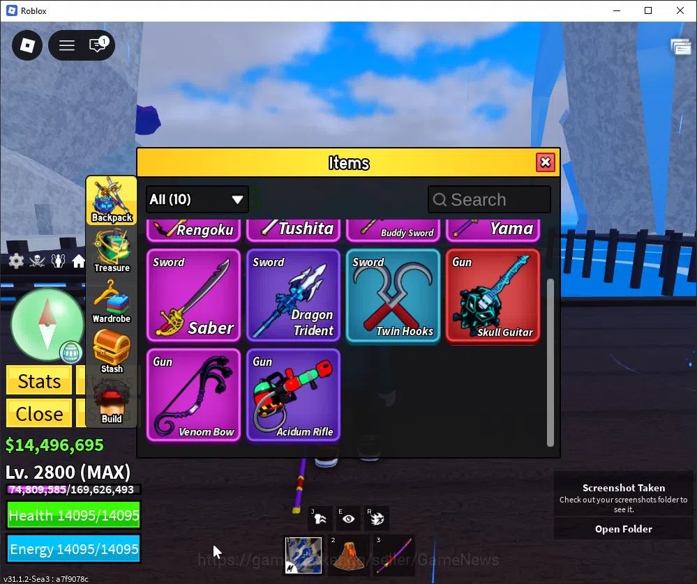 Roblox Accounts Blox Fruit |Lv Max + Magma,GodHuman|14M Beli 42K F image 2