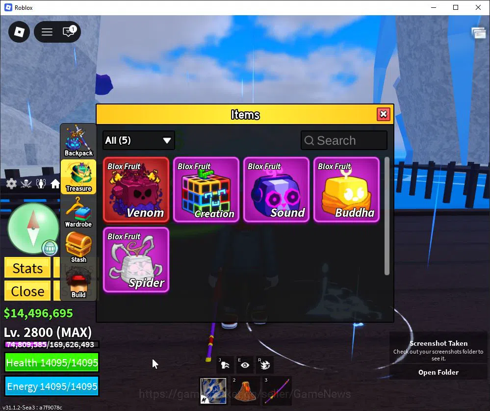 Roblox Accounts Blox Fruit |Lv Max + Magma,GodHuman|14M Beli 42K F image 3
