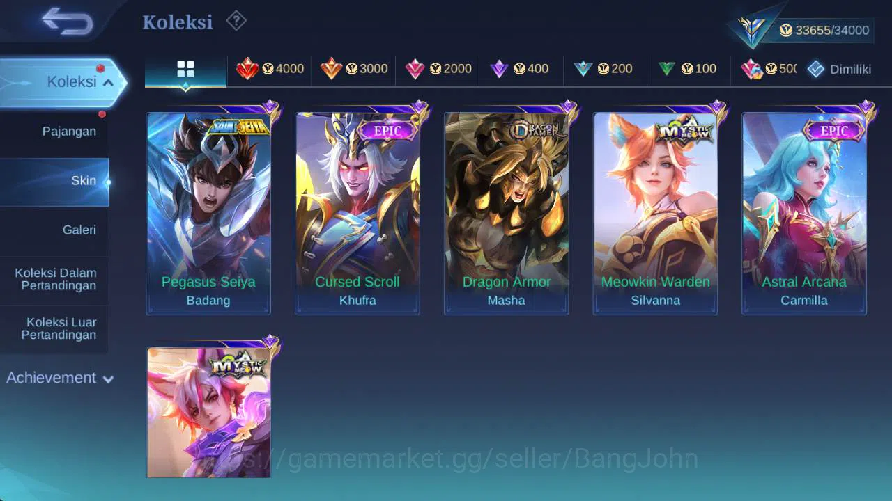 Mobile Legends: Bang Bang Accounts Global|Skin 149,Hero 94 Lborn TG, rising loli, Sab image 11