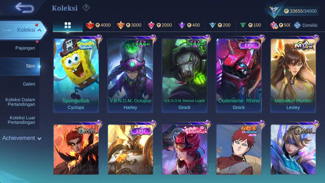 Mobile Legends: Bang Bang Accounts Global|Skin 149,Hero 94 Lborn TG, rising loli, Sab image 12