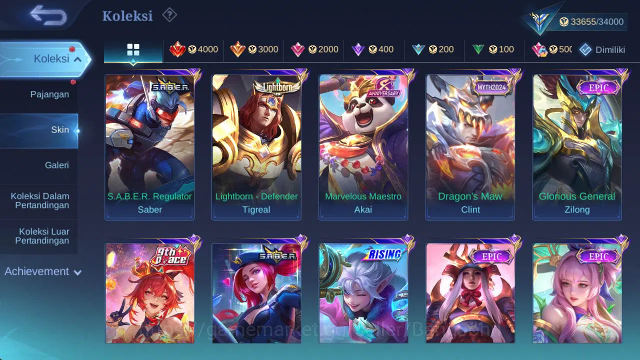 Mobile Legends: Bang Bang Accounts Global|Skin 149,Hero 94 Lborn TG, rising loli, Sab image 13