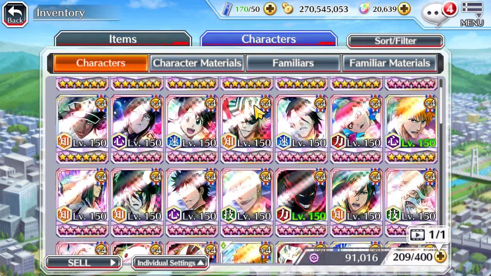 Bleach: Brave Souls Accounts Mid-Tier [GLOBAL]20k Orbs+Fresh All Story|Kon New Year,Renewd Ichigo,Fierce 10