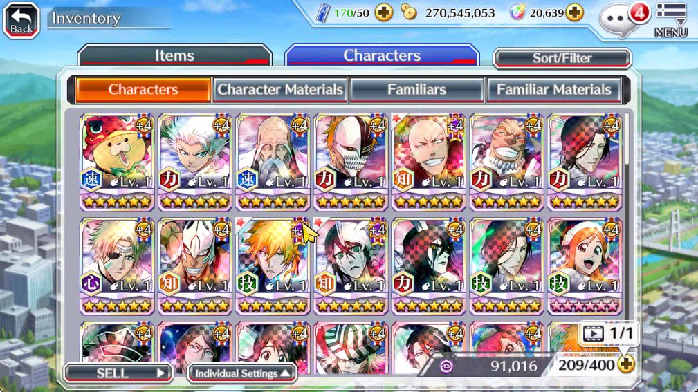 Bleach: Brave Souls Accounts Mid-Tier [GLOBAL]20k Orbs+Fresh All Story|Kon New Year,Renewd Ichigo,Fierce 11