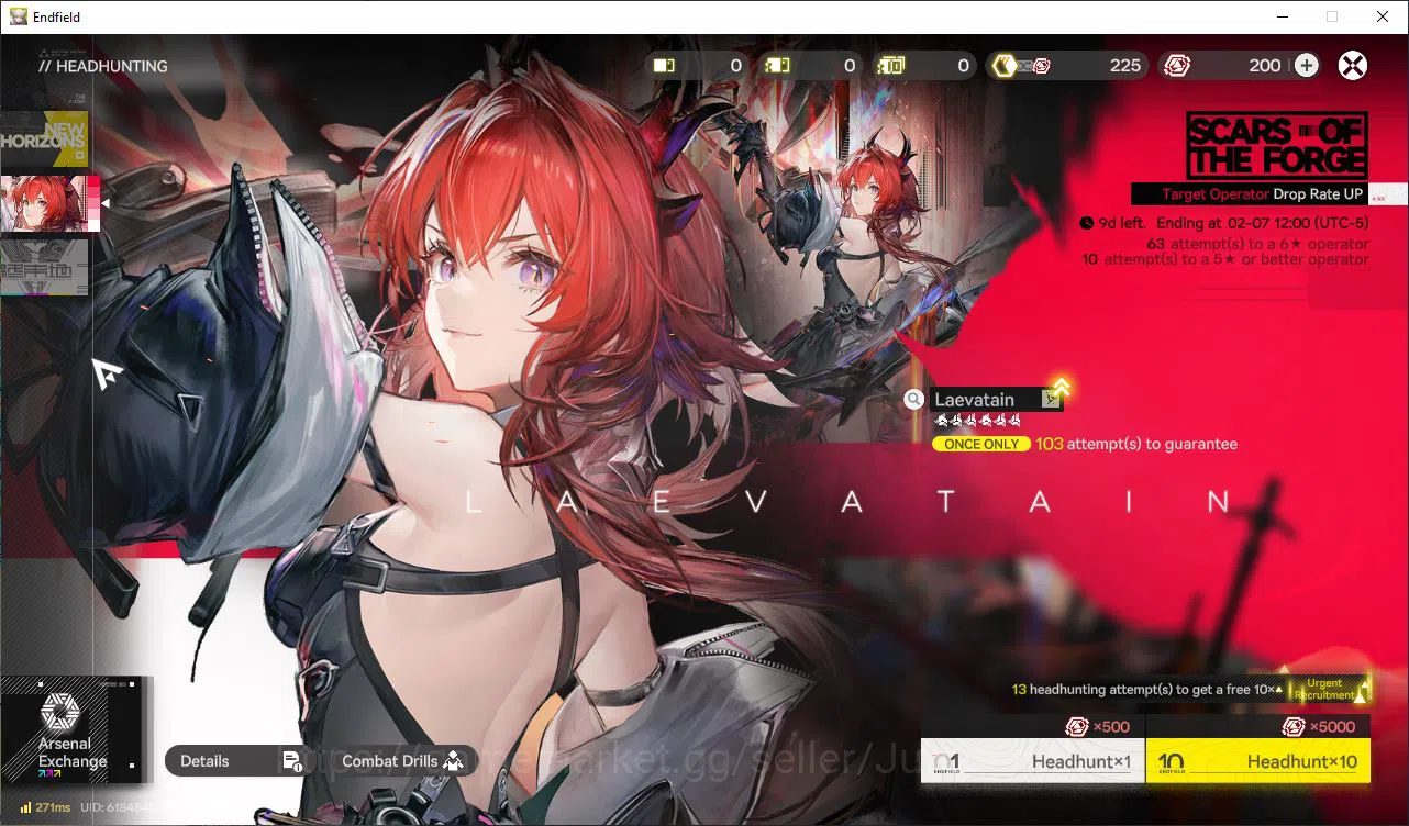 Arknights: Endfield Accounts NA/EU Lv2 |Starter|400 Arsenal|1 SSR (Ember)+7SR Operators|6 5*WP|Male|GrypLink|Take Mail|Check 11