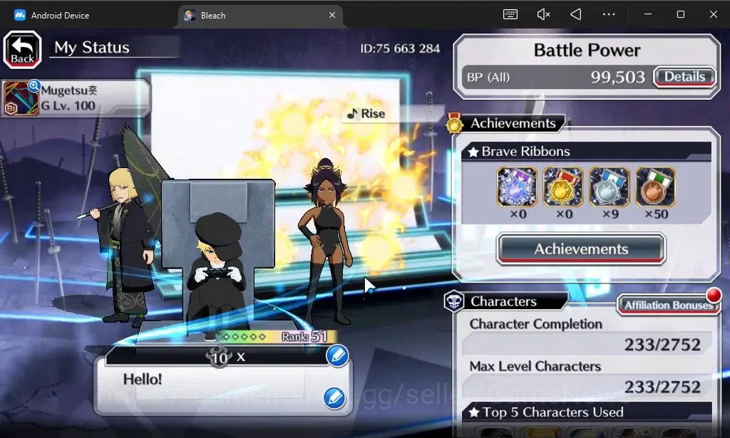 Bleach: Brave Souls Accounts [GLOBAL]6K Orbs+Fresh All Story|Yukio TYBW26,TYBW2 image 2