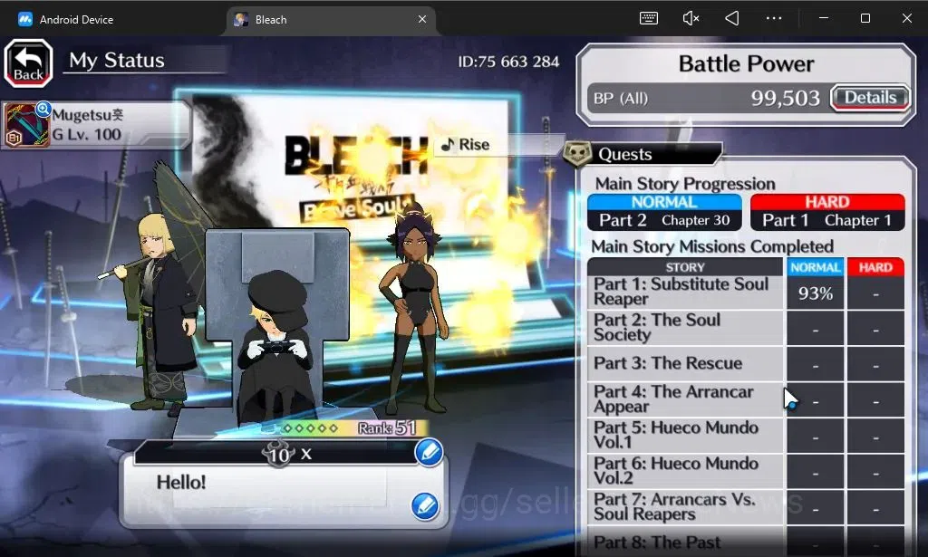 Bleach: Brave Souls Accounts [GLOBAL]6K Orbs+Fresh All Story|Yukio TYBW26,TYBW2 image 4