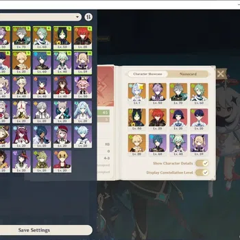 Genshin Impact Accounts Others ASIA|AR 45| 4 Limited + (Alhaitham,Baizhu,Durin,Odette)|Standart Tighnari,Diluc |Low Main