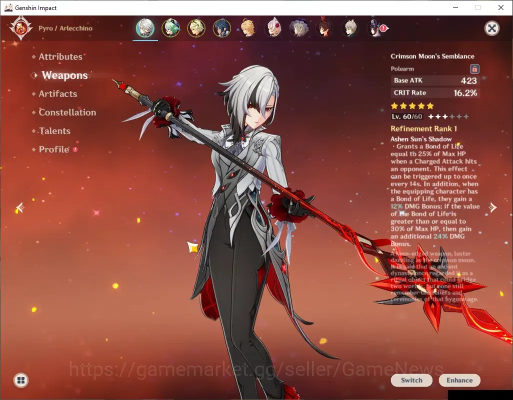 Genshin Impact Accounts ASIA|AR 50|BD Unset|1 Limited [Arlecchino+Sign] +  image 4