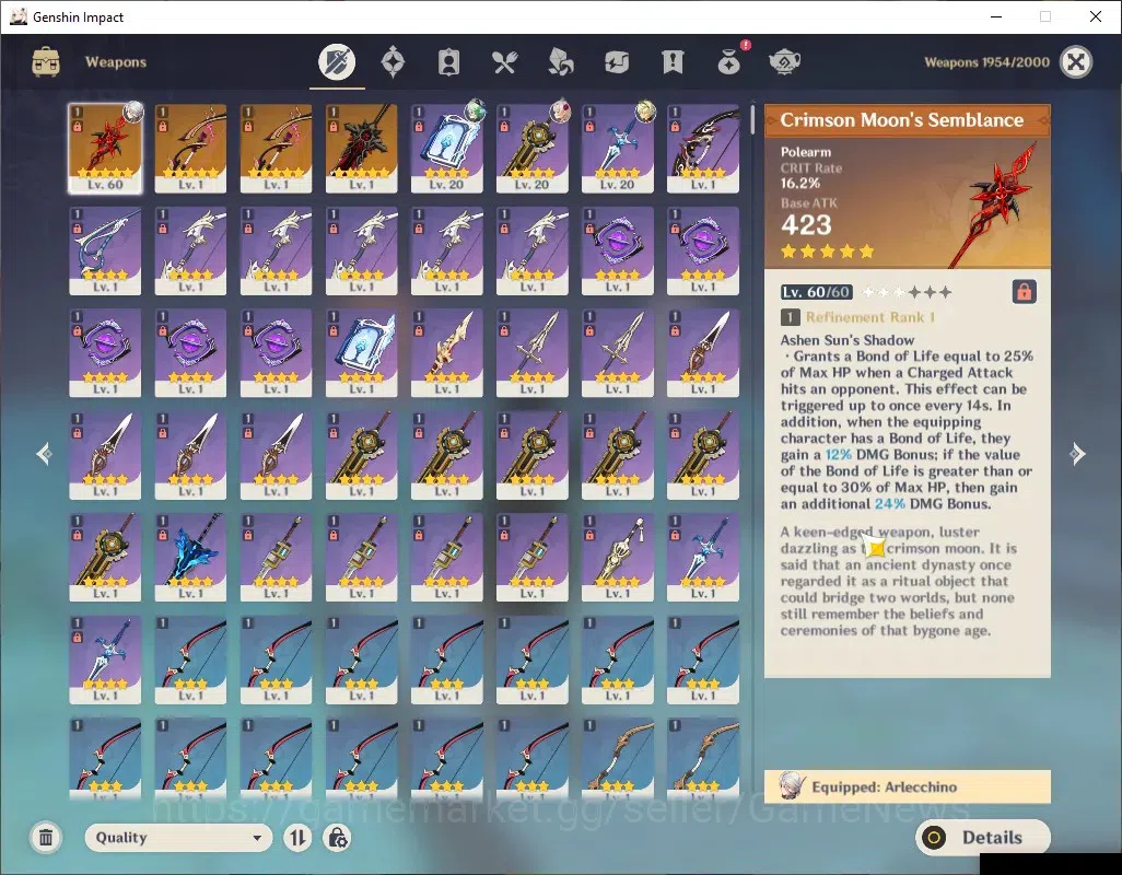 Genshin Impact Accounts ASIA|AR 50|BD Unset|1 Limited [Arlecchino+Sign] +  image 5