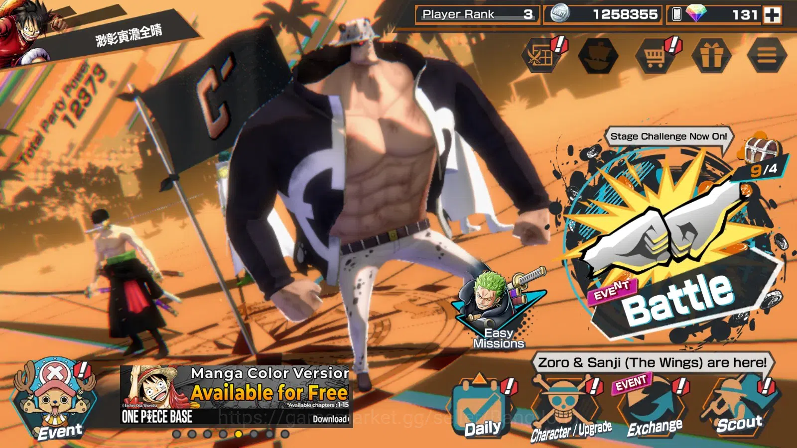 One Piece Bounty Rush Accounts Global | EX 2 | PR 3|Rob Lucci (Awakened Form),Zor image 7