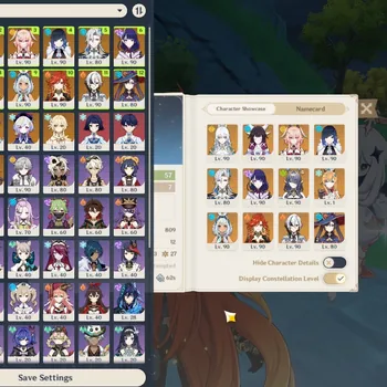 Genshin Impact Accounts Mid Game ASIA|AR 57|Zibai Premium Team|11 Limited